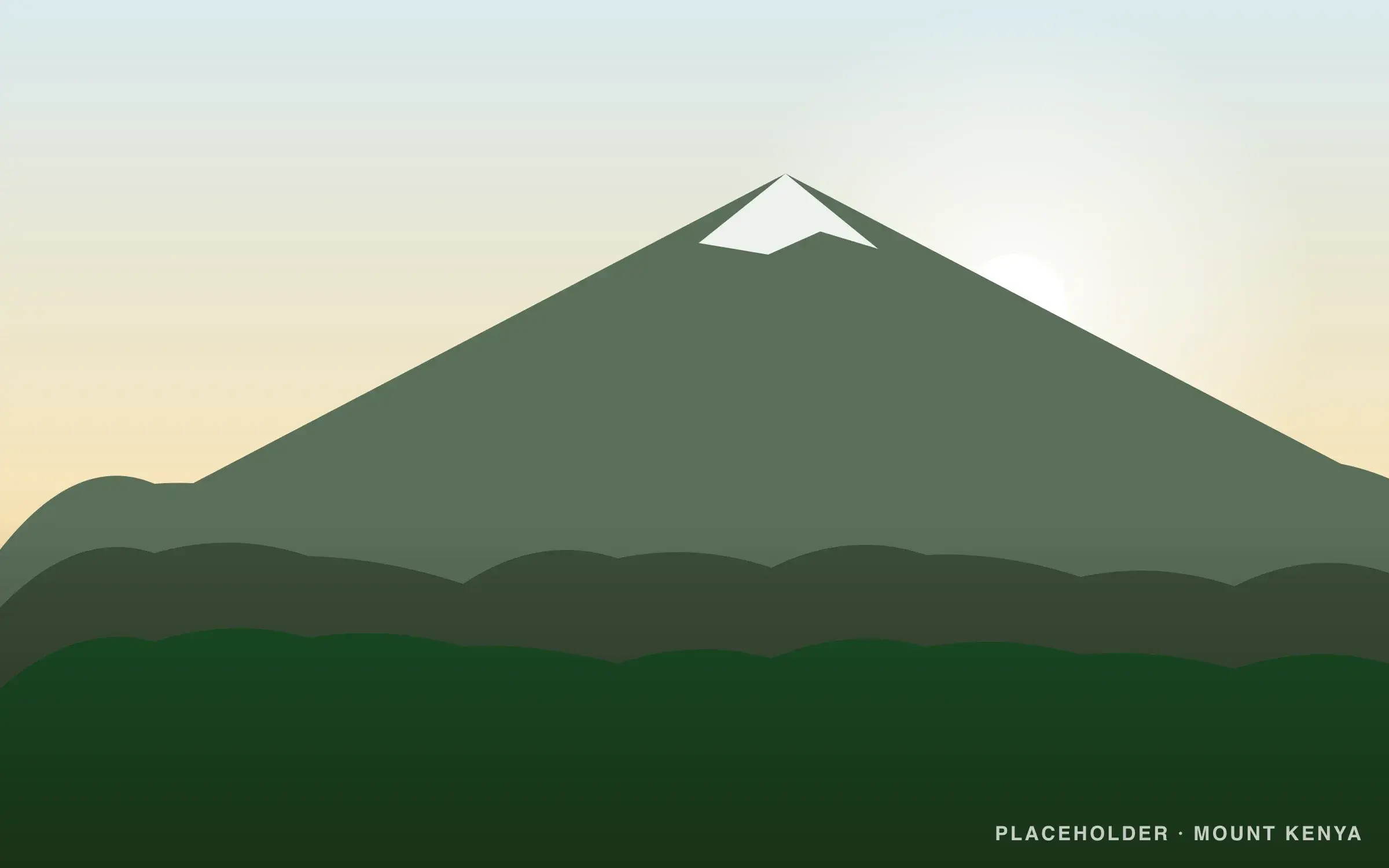 Placeholder landscape for Mount Kenya