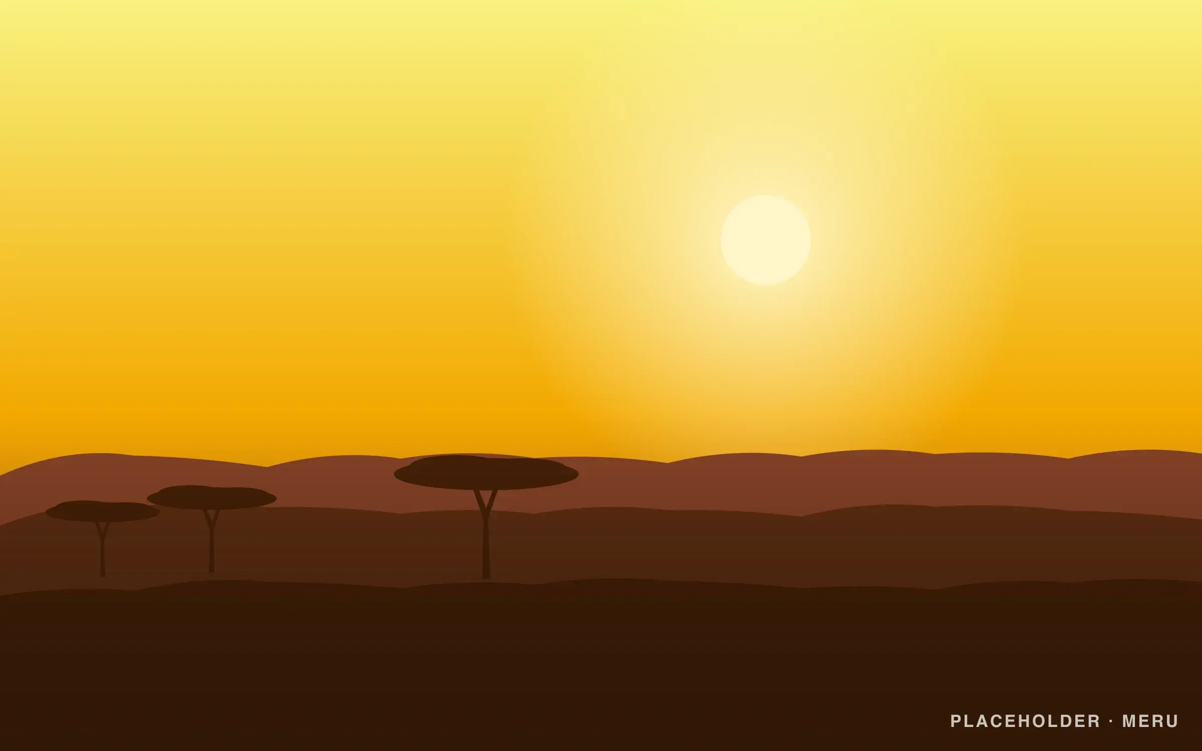 Placeholder landscape for Meru